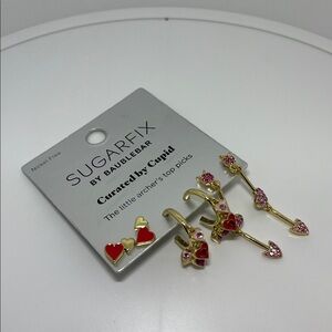 Sugarfix by BaubleBar Heart Earrings Set